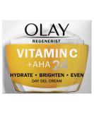Olay Vitamin C + AHA24 Day Gel Face Cream For Bright And Even Tone 50ml - Buy Online on GoSupps.com