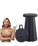 VSSOLO Upgraded Portable Folding Stool  Camping Retractable Seat for Adults Outdoor  Travel  Barbecue  Fishing  Waiting in Line Lightweight Chair 2023 Second Generation Black - Buy Online on GoSupps.com