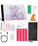 43PCS Diamond Painting A5 LED Light Pad Kit - Ultrathin & Adjustable Brightness - Perfect for 5D Diamond Painting and Embossing Projects - Buy Online on GoSupps.com
