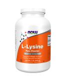 NOW L-Lysine Pure Powder Essentials Amino Acid - 16 Oz. - Buy Online on GoSupps.com