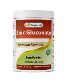 Best Naturals Zinc Gluconate Pure Powder - 1 lb | High-Quality Supplement - Buy Online on GoSupps.com