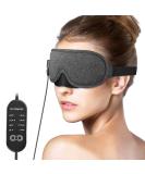 DR.PREPARE Heated Eye Mask - Electric USB Cotton Eye Compress with Smart Temperature Control | For Sleep, Dry Eyes, Blepharitis, Dark Circles | Includes Earplugs - Buy Online on GoSupps.com