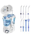 Aquapik Pro Oral Shower - 8 Nozzles 10 Levels 600ml Capacity | Dentist Recommended for Implants & Orthodontics - Buy Online on GoSupps.com