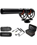 Comica CVM-VM20 Shotgun Microphone Kit - Professional Super Cardioid Video Mic for Smartphone/DSLR Cameras - Ideal for Interviews/Recordings - Buy Online on GoSupps.com