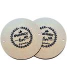 Hgfunlux 12 Round Throwing Bat Set of 2 - Perfect Potter's Gift with Pin Holes 10 Apart - Buy Online on GoSupps.com