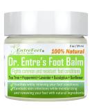Dr. Entre's Organic Foot Balm with Tea Tree Oil & Shea Butter - Treatment Cream for Athletes Foot, Dry Feet, Cracked Heels, Itching, and Odor - Includes Foot Care E-Book - Buy Online on GoSupps.com