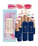 6 PCS pH Color Changing Lipstick - Crystal Flower Jelly Lip Balm for All Skin Tones | Soft Tint & Shimmer Effect (Pink) - Shop Internationally - Buy Online on GoSupps.com