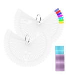 BQAN 100Pcs Nail Swatch Sticks with Ring | Nail Art Display Tips for Polish Practice - Ideal for Professionals & DIY Enthusiasts - Buy Online on GoSupps.com
