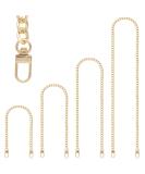 4 Pieces Different Sizes Iron Replacement Flat Chains Iron, Metal Chain Strap for DIY Purse Handbag Shoulder Crossbody Bag Clutch by RAPUDA(15.4 Inch, 23.6 Inch, 31. 4 Inch, 47.2 Inch) Gold - Buy Online on GoSupps.com