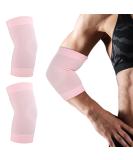 Elbow Brace Compression Sleeve - Pain Relief Support for Tennis & Golf - Pink Arm Sleeve for Men & Women - Buy Online on GoSupps.com