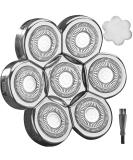 WAHFOX Universal 7 Heads Shaver Replacement Head - 7D Blade for All Brands - Silvery Shaver Head - Buy Online on GoSupps.com