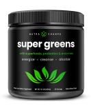 Super Greens Powder Premium Superfood | 20+ Organic Green Veggie Whole Foods | Wheat Grass, Spirulina, Chlorella & More | Antioxidant, Digestive Enzyme & Probiotic Blends | Vegan Juice Supplement - Buy Online on GoSupps.com
