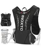 INOXTO Hydration Vest Backpack with 1.5L Water Bladder Bag - Lightweight Water Pack for Running, Hiking, Cycling - Black/White - Buy Online on GoSupps.com