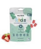 High-Dose Vegan Calcium & Vitamin D Gummies for Kids - 60 Sugar-Free Rubber Bears - Monthly Supply - Buy Online on GoSupps.com