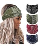 Acenail Wide Headbands Women Knotted Turban Headband Elastic Non Slip Hairbands Floral Workout Head Bands Leopard Yoga Sweatbands Cotton Hair Scarfs Boho Head Wraps Fashion Hair Accessories for Women and Girls Pack of 4 ... - Buy Online on GoSupps.com
