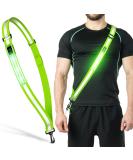 Ylzzrs LED Reflective Belt Sash Walking Gear Safety Lights for Walkers at Night High Visibility Safety Rechargeable Reflective Running Gear for Men Women Kids Night Dog Walking Gear Green - Buy Online on GoSupps.com