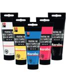 Marabu Fabric Screen Printing Ink - Large 100ml Tubes for Unique Designs & Transforming Fabrics with Water-Based Ink - Buy Online on GoSupps.com
