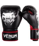 Venum Kids Contender Boxing Gloves - Black/Red 8 oz | International Shipping Available - Buy Online on GoSupps.com