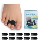 10 Pack Hammer Toe Corrector - Orthopedic Toe Splints & Cushioned Bandages for Broken & Crooked Toes | Heal Wrap Separators (Black - Buy Online on GoSupps.com