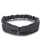 Shop Coolsteelandbeyond Vintage Polka Dot Hair Wrap - Elegant White & Black Turban Headband for All Occasions - Buy Online on GoSupps.com