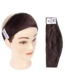 GEX Wig Grip Band - Adjustable & Non-Slip Velvet Headband for Extra Comfort and Hold (Brown) - Buy Online on GoSupps.com