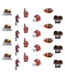24pcs Football Cupcake Toppers Single-sided Football Cake Topper Rugby Cupcake Toppers Football Cake Decorations Football Cupcake Picks for Super Bowl Sport Game Day Themed Birthday - Buy Online on GoSupps.com