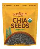Mayorga Organics Raw Chia Seeds 3lb - USDA Organic, Gluten-Free, Non-GMO, Direct Trade, Kosher - Nutrient Dense Superfood - Buy Online on GoSupps.com