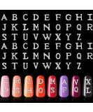104-Piece 3D Letter Nail Studs & Rhinestone Crystal Decals | Alphabet Nail Art Decoration in Silver for Women & Girls - Buy Online on GoSupps.com