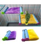 Cozy Winter Bird Nest House Bed Hammock Toy for Parrot Parakeet Cockatiel Conure African Grey - Perfect for Eclectus, Amazon, Lovebird, and More | Ideal for Hamsters, Rats, Chinchillas, and Small Pets - Cage Perch Included - Buy Online on GoSupps.com