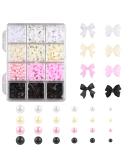 240 PCS 3D Butterfly Nail Charms - Acrylic Mixed Styles Bow-Knot Nail Supplies for Women & Girls | DIY Manicure Designs - Buy Online on GoSupps.com