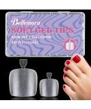 Sharp Square Toe Nail Tips - 300PCS Full Cover Soft Gel Fake Toenails for DIY Extensions | 15 Sizes Available - Buy Online on GoSupps.com