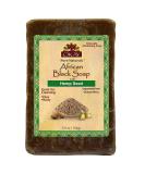 Buy OKAY Pure Naturals African Black Soap with Hemp Seed - 5.5oz | Natural Skin Care | International Shipping Available - Buy Online on GoSupps.com