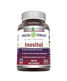 Amazing Formulas Inositol 500 mg 100 Capsules (Non-GMO, Gluten Free) - Supports Healthy Liver Function, Promotes Cellular Detoxification and Supports Membrane Function* 100 Count (Pack of 1) - Buy Online on GoSupps.com