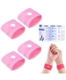 Kids Motion Sickness Bands - 2 Pairs Anti-Nausea Relief Wristbands in Pink for Travel, Sea, Car, Fly | Bracelet for Boys and Girls - Buy Online on GoSupps.com