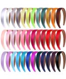 Janinka 36 Pcs Satin Headbands - Colorful DIY Hair Accessories for Women and Girls - Buy Online on GoSupps.com