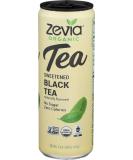 ZEVIA Organic Black Tea - Zero Calorie Sweetened - 12 FZ - Buy Online on GoSupps.com