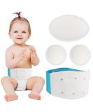 JJ Care Umbilical Hernia Belt for Newborns | Breathable Baby Belly Button Band with Compression Pads | Fits 15-22 Inches Waist | fajeros para bebes recien nacidos - Buy Online on GoSupps.com