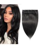 Buy SEGO Clip-in Extensions - 100% Remy Human Hair 7A One Piece Hairpiece | Straight Hair Extensions for Effortless Style - Buy Online on GoSupps.com