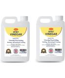 White Spirit Vinegar Food Grade 5% Acetic Acid Liquid for Household Cleaning Cooking Baking and Pickling - 5 Litre - Pack of 2 - Buy Online on GoSupps.com