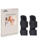 SupreGear Finger Splint Support 2 Pack - Adjustable Reusable Trigger Finger Brace with Aluminum Bar - for Index, Middle, Ring, Pinky Finger - Black (2 Pack) - Buy Online on GoSupps.com