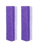 SUPVOX 2x Foot Stone Exfoliating Pumice Callus Remover - Purple Skin Cleaner for Soft Feet | International Shipping - Buy Online on GoSupps.com