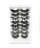 HBZGTLAD 8 Pairs 3D Mink False Eyelashes - Natural Long Makeup Lashes (Mix-81) - Buy Online on GoSupps.com