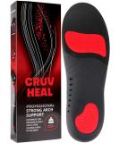 [220+lbs] Plantar Fasciitis Strong Arch Support Insoles Inserts Men Women - Orthotic Insoles High Arch for Arch Pain - Flat Feet - Work Boot Shoe Insole - Heavy Duty Support Pain Relief {XL, Black} Black XL(Men 12.5-14.5||… - Buy Online on GoSupps.com
