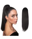 FESHFEN Straight Drawstring Ponytail Extension Natural Synthetic Long Pony Tails Hairpieces Clip in Ponytails Extensions for Women Girls Dark Brown 14 inch 14 Inch (Pack of 1) Dark Brown 4#-Drawstring - Buy Online on GoSupps.com