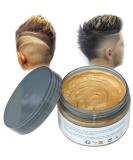 Hair Color Wax Natural Matte Hairstyle for Party Cosplay Halloween (gold) - Buy Online on GoSupps.com