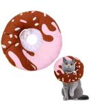 Xinzistar Rauskrause Soft Cat Collar - Adjustable Anti-Bite Protective Collar for Cats Dogs & Kittens (Chocolate Donut Size S) | International Shipping - Buy Online on GoSupps.com