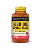 Mason Natural Omega-3 Fish Oil 1000mg | 60 Softgels - Heart & Joint Support - Buy Online on GoSupps.com