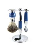Edwin Jagger Blue Diffusion 36 Series Shaving Set | Double Edge Safety Razor & Pure Badger Brush - International Shipping Available - Buy Online on GoSupps.com