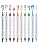 Kalolary 10pcs 3D Dual-Ended Nail Art Pens Set Metallic Nail Graffiti Drawing Pen Nail Polish Pen Fine Tip Manicure Tools for Painting Nails DIY Nail Art Beauty Adorn for Women Girls for Easter - Buy Online on GoSupps.com