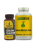 Complete Colon Detox & Cleanse Set - 290 Veg Caps & 100 Tablets for Ultimate Detoxification - International Shipping Available - Buy Online on GoSupps.com